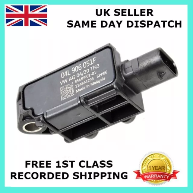 New Exhaust Pressure Sensor For Audi A5 F5 2.0/30/35/40 Tdi 2016-On 04L906051F