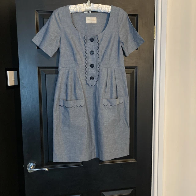 sachin and babi light blue dress Velvet mid-length dress Orla Kiely Black size 6 UK in Velvet