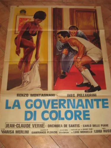 Manifesto La Governante Di Colore Renzo Montagnani