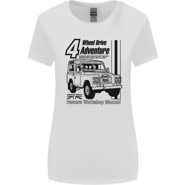 T-shirt 4 ruote motrici Adventure 4X4 Off Road donna taglio più largo