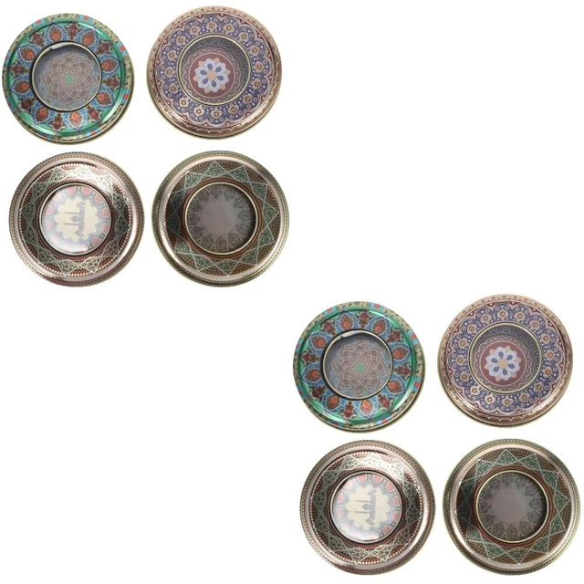 8 pz scatole di zafferano piccole conservazione decorativa contenitore da tè vintage
