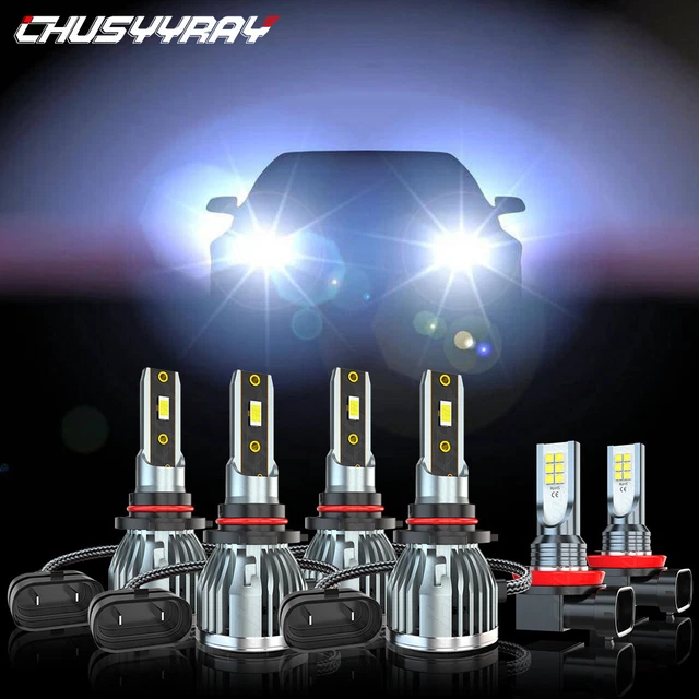 For Chevy Colorado 2005-2008 LED Headlights Hi-Low + Fog Light Bulbs Combo Kit