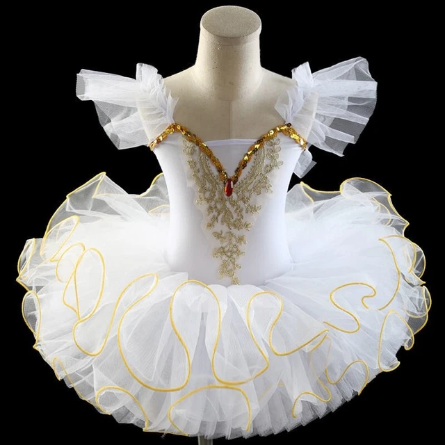 Maeau Robe De Danse Fille Tutu Justaucorps Sans Manches - Robe Ballet Princesse Étoiles - 1 à 8 Ans