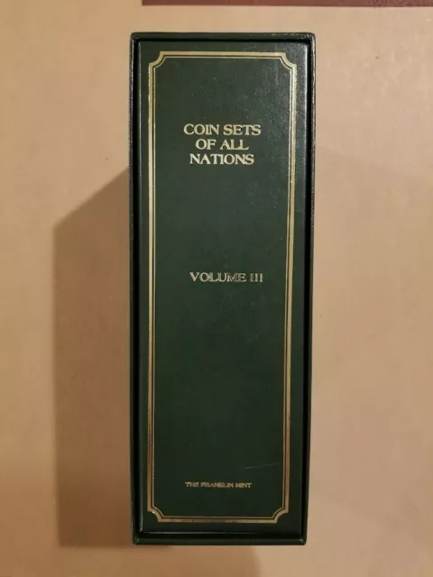 The Franklin Mint Coin Sets of All Nations Slip Case Vol. 3 (no coins)