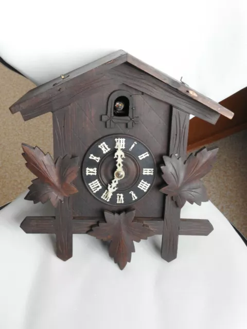 ancien coucou forêt noire horloge pendule clock uhr mecanisme collection