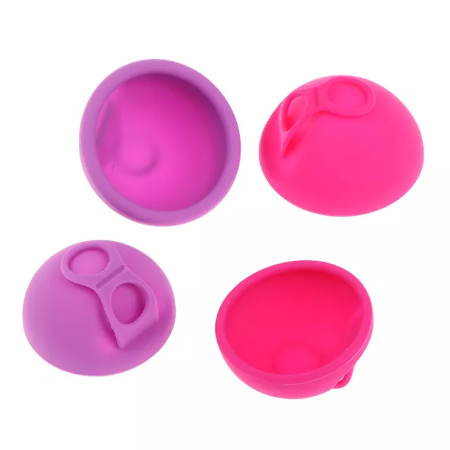 1Pc Silicone Flat Fit Design Extra Thin Reusable Disc Menstrual With Pull  CAdd 2