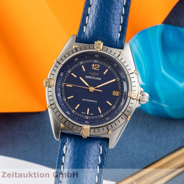 Breitling Antares Stahl / Gold Automatik Datum Herrenuhr Ref. 81970 Klassiker
