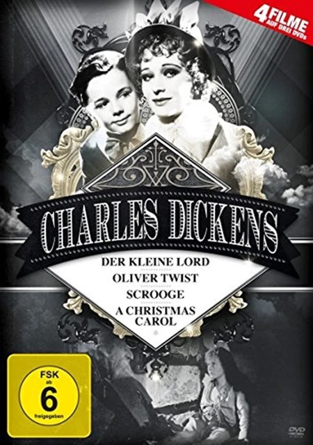 CHARLES DICKENS Box DER KLEINE LORD Scrooge OLIVER TWIST Christmas Carol DVD Neu
