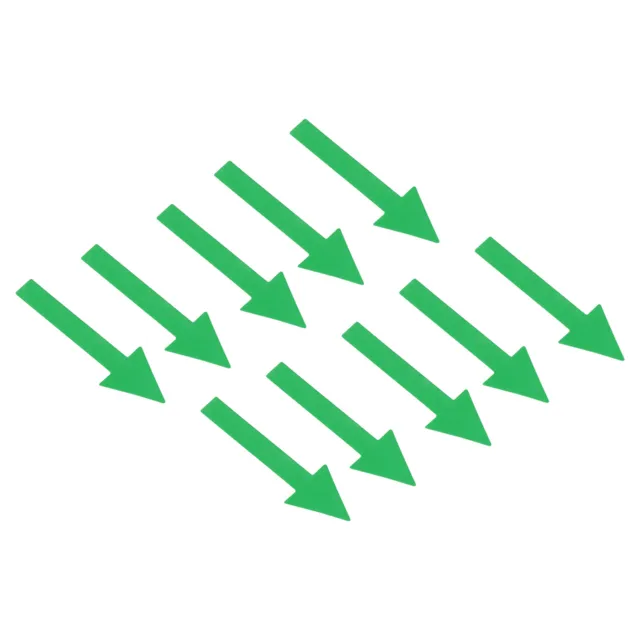 Set 6/60 pezzi 2x1" Adesivo freccia segno freccia direzionale decalcomania pavimento verde