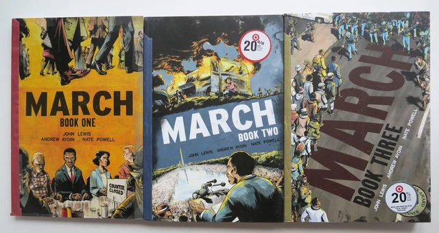 March Vol. 1 2 & 3 Top Shelf Graphic Novel Comic Book Lot of 3