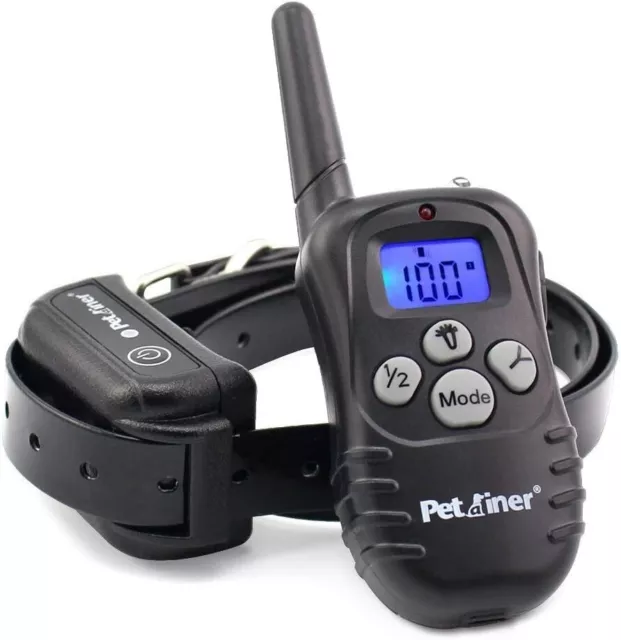 330Yard Remote Dog Shock Training Collar Rechargeable Waterproof LCD Pet Trainer