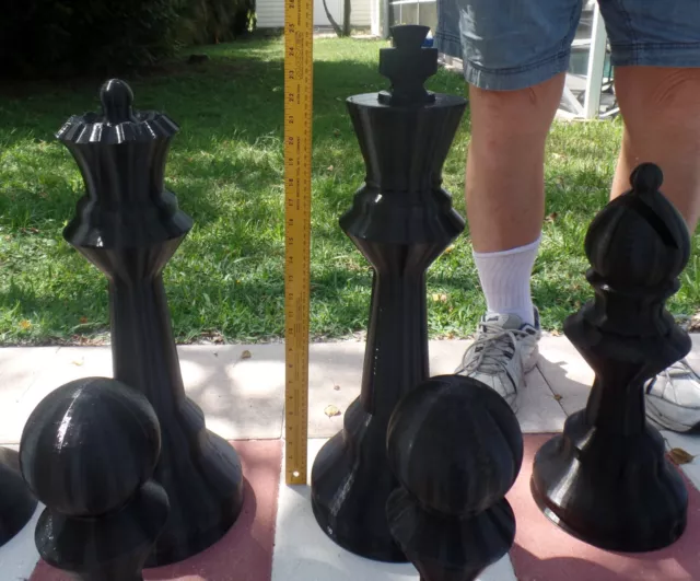 Giant 24 Inch Chess Set with 25-inch tall Kings Indoor outdoor 2
