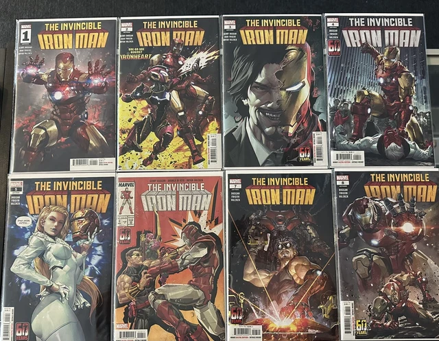 Marvel Comics 2023 Invincible Iron Man #1-9 Main Cover A Lot Brand New Boarded