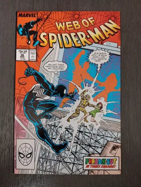 Web of Spider-Man #36 - 1988 Marvel Comics - 1st Tombstone