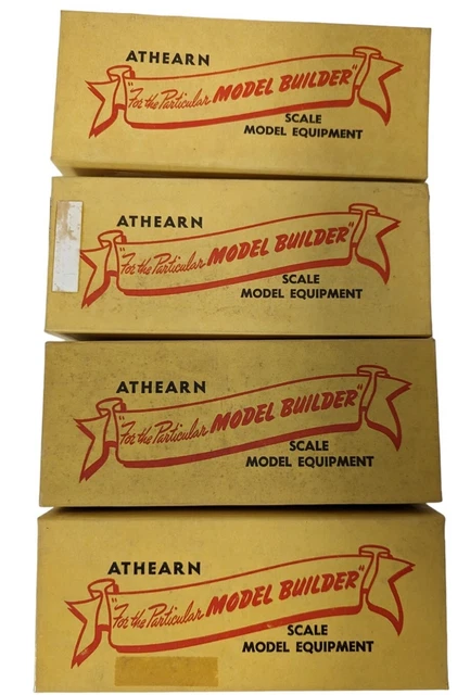 VTG 60s Athearn HO Lot of 4 Kits Freight Tank Box Car Train Union Seaboard NOS