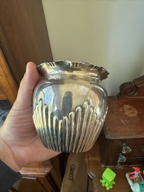 MAPPIN & WEBB London Sheffield Silver Plate Pierced Pedestal Bowl