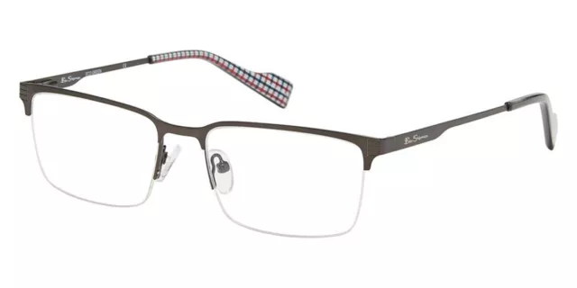 Ben Sherman GOSWELL Eyeglasses RX Men Gunmetal Rectangle 53mm New & Authentic