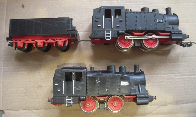 Lot De 2 Locomotives à Vapeur Jouef échelle HO (1/87) - Occasion, Matière Plastique