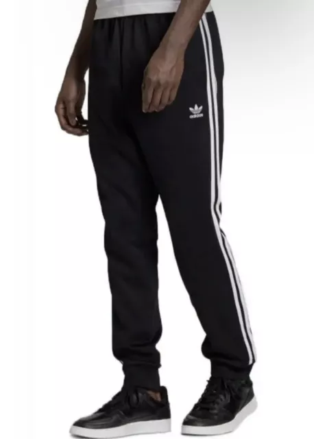 ADIDAS ORIGINALS SUPERSTAR CUFFED TRACK PANTS #GF0210 BLACK/White Size 2XL NEW