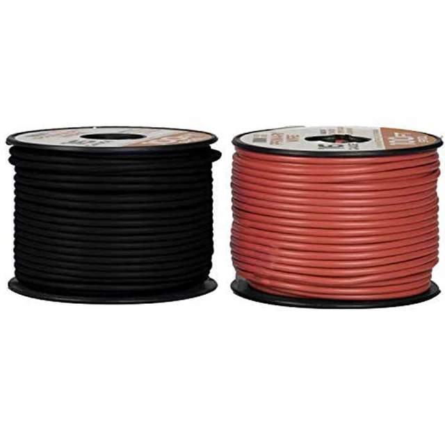 12 Gauge Primary Automotive Wire - 2 Roll Red & Black Pack