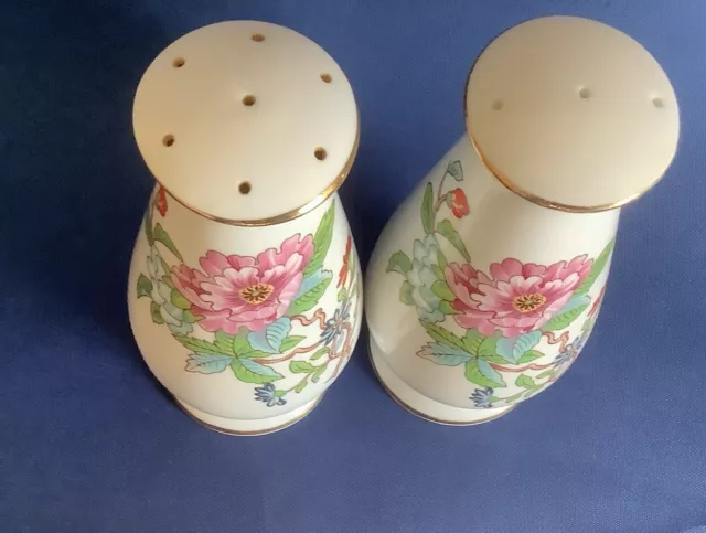 Aynsley Pembroke Bone China  Flat Top Salt & Pepper Set 2