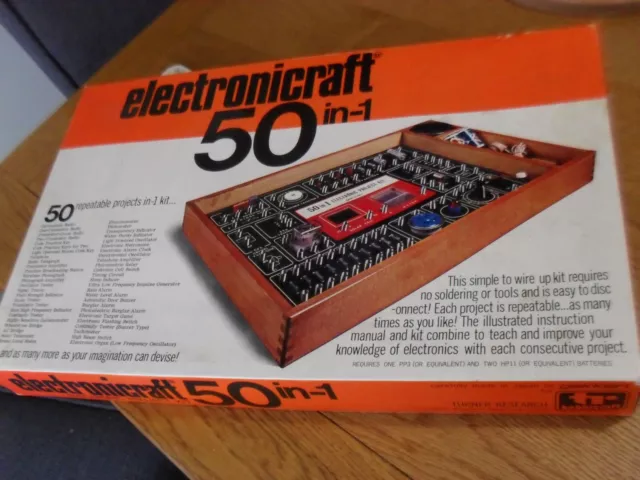 vintage electronicraft 50 in 1 electronic project kit gakken with manual   #3