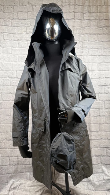 VESTE DE PLUIE Femme Cole Haan Grande Sac De Voyage Pliable Gris