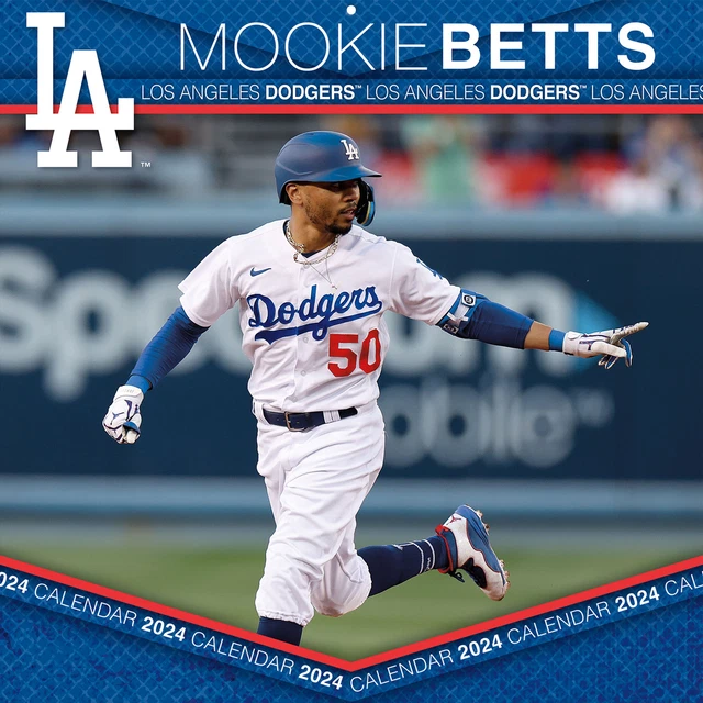 MOOKIE BETTS LOS Angeles Dodgers 2024 12" x 12" Player Wall Calendar