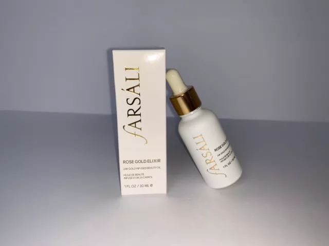 FARSALI ROSE GOLD ELIXIR 24K GOLD BEAUTY OIL (NIB/Full Size/1oz) FAST FL SHIPPER