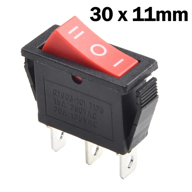 Interrupteur ON/OFF/ON 3 Broches 250V 10A Pour Vos Projets DIY - Facile à Installer