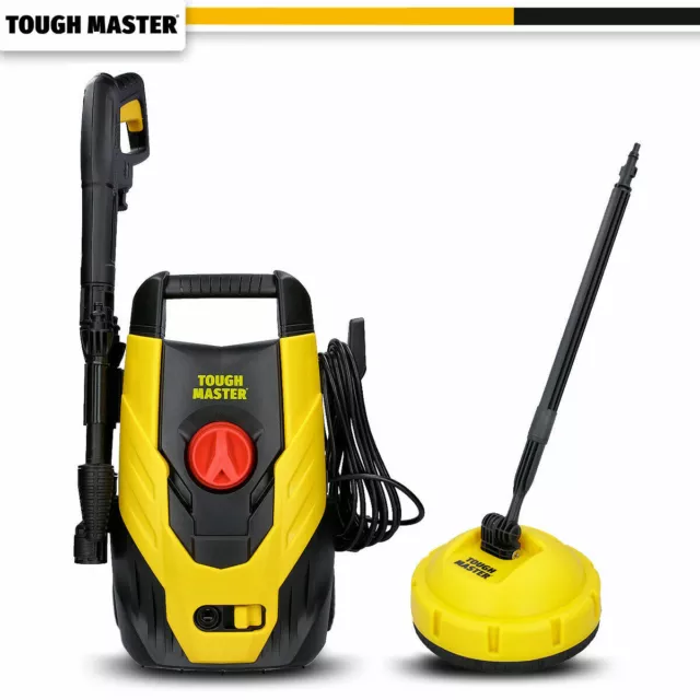 TOUGH MASTER Electric Pressure Washer 110 Bar For Car Wash With Patio Cleaner