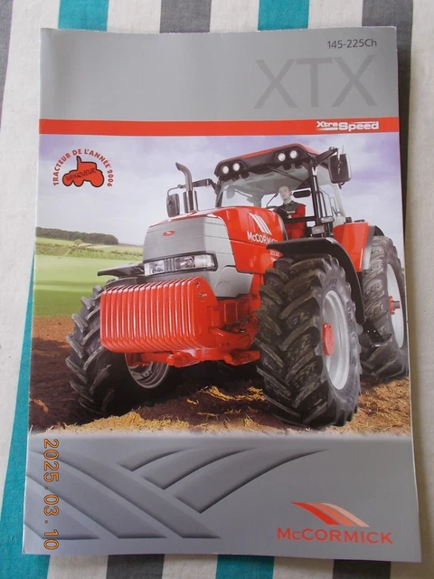 Manuel D'Atelier CD Pour Tracteur McCormick Série XTX - Documentation Technique Agricole