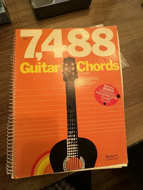 7,488 GUITAR CHORDS Vintage Book - Jay Arnold $29.00 - PicClick