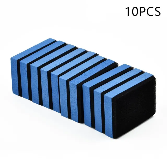 10 X Blue Car Wax Polish Applicator Pad Large 7.5*5CM Soft Foam Sponge Pads UK