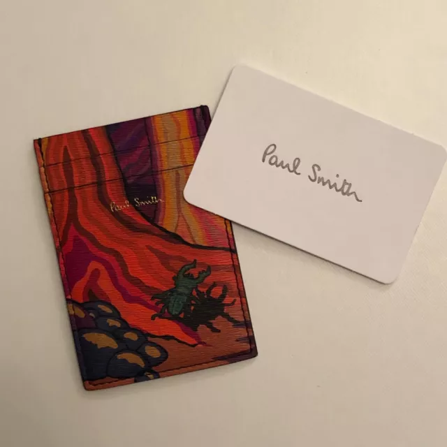 PAUL SMITH DREAMER Print leather credit card holder wallet case