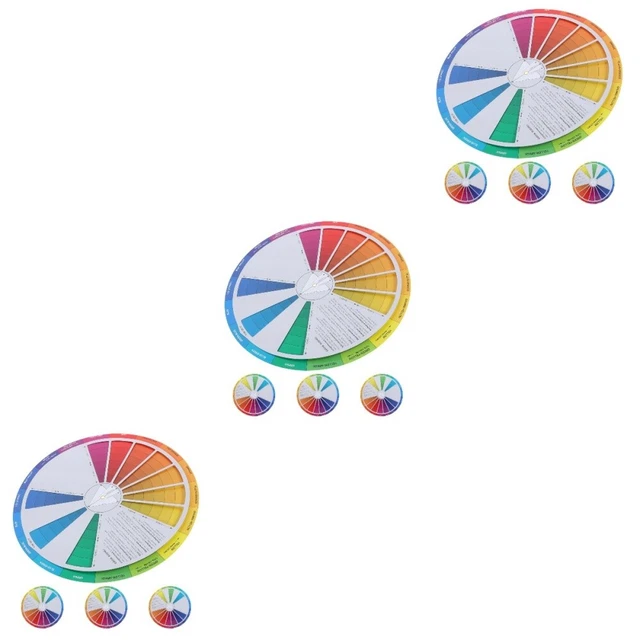 3 COUNT COLOR Wheel Diagram Colour Chart Circle Wheels Card Gradient £ ...