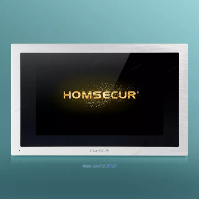 HOMSECUR Écran Tactile 10" Moniteur BM114HD-S Pour HDK Interphone Portier Vidéo