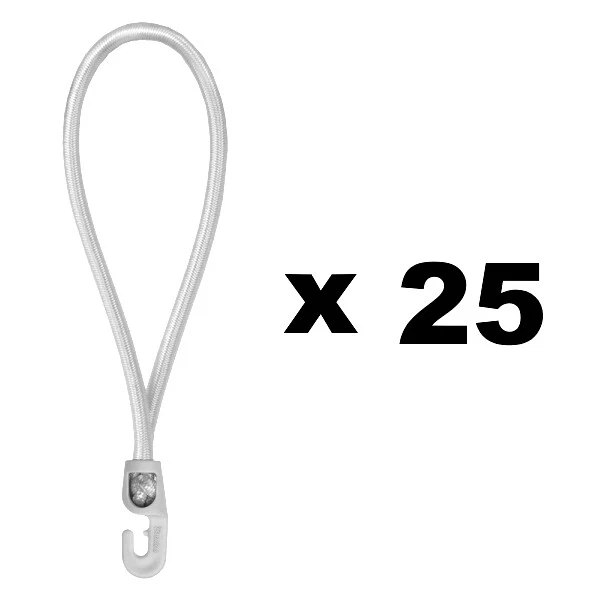 XSTRAP STANDARD Lot De 24 Tendeurs à Boules Multicolores Avec Cordon élastique Pour Auvent, Bâche, Sangles, Tente Et Fils, 15,2 Cm, 22,9 Cm, 27,9 Cm, 27,9 Cm, Noir