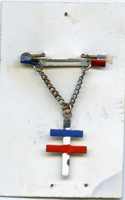 Plaque De Vélo Ancien 'La Lorraine 1900' - Croix De Lorraine Nancy - Très Bon état Vintage