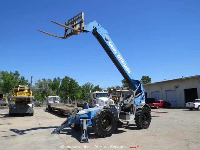 2014 Genie GTH-1056 56' 10,000 lbs Telescopic Reach Forklift Telehandler bidadoo