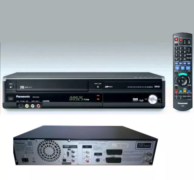 Panasonic MultiRegion DMR-EZ48V DVD/VCR Recorder PVR HDMI VHS Combi FREE HDMI