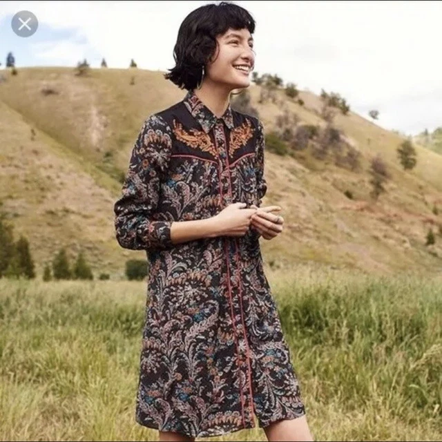 ANTHROPOLOGIE HOLDING HORSES Escalante Embroidered Western Shirt Dress Size 0 $49.99 - PicClick ANTHROPOLOGIE HOLDING HORSES Escalante Embroidered Western Shirt Dress Size 0 $49.99 - PicClick