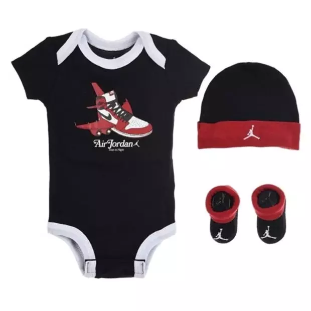 Air Jordan be Nike Body Mütze Socken Baby Set 3 Teilig Neugeborene Geschenk