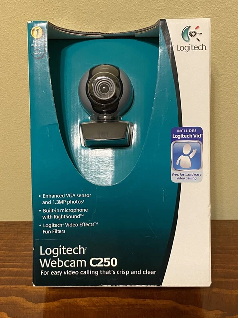 LOGITECH C250 WEBCAM USB Camera 1.3 megapixels New Sealed