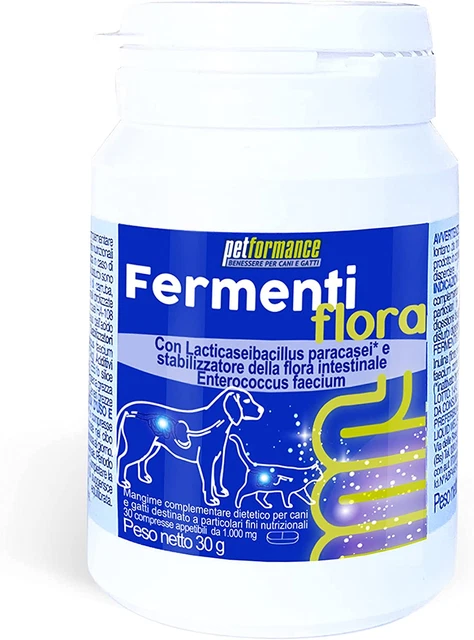 Fermentiflora - Fermenti per Cani E Gatti - Sostegno per L'Apparato Digerente, R