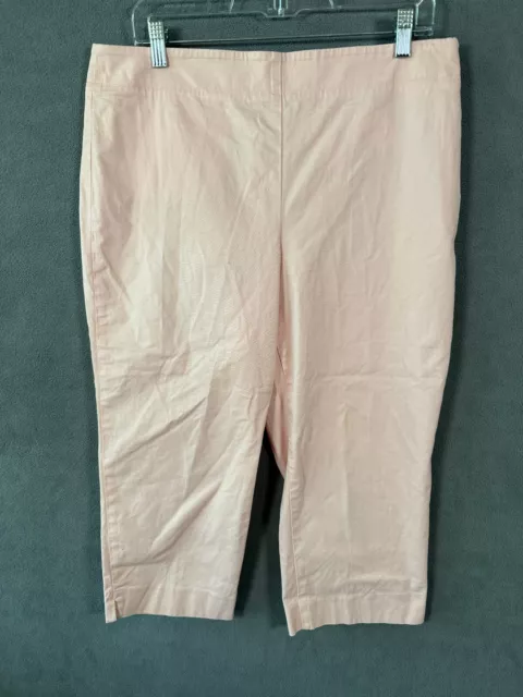 Talbots Petites Capri Pants Adult Size 12 Light Pink Stretch Womens