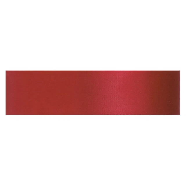 Culpitt SCARLET RED 3mm x 25m Double Faced Satin Ribbon Cake Decoration Craft