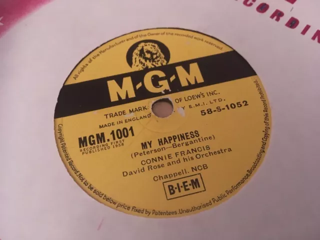 Connie francis happy on sale days and lonely nights