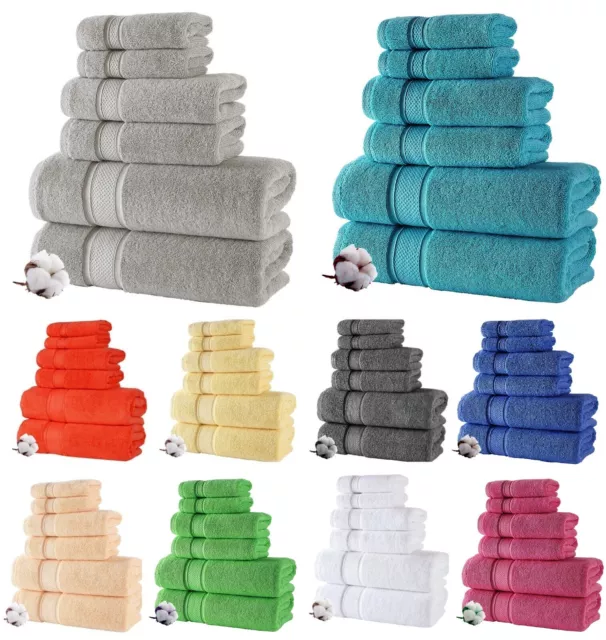Luxury Bath Towels 800GSM 100% Egyptian Cotton Soft Face Hand Jumbo Bath Sheets