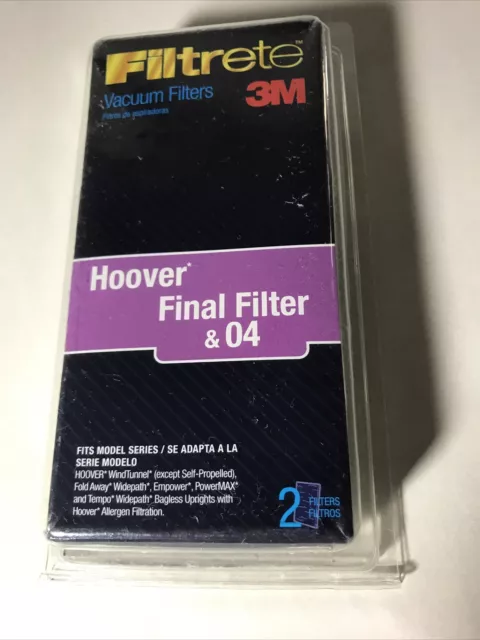 Filtrete 3M Vacuum Filter Hoover Final Filter & 04 WINDTUNNEL 3 Layer Packed 2